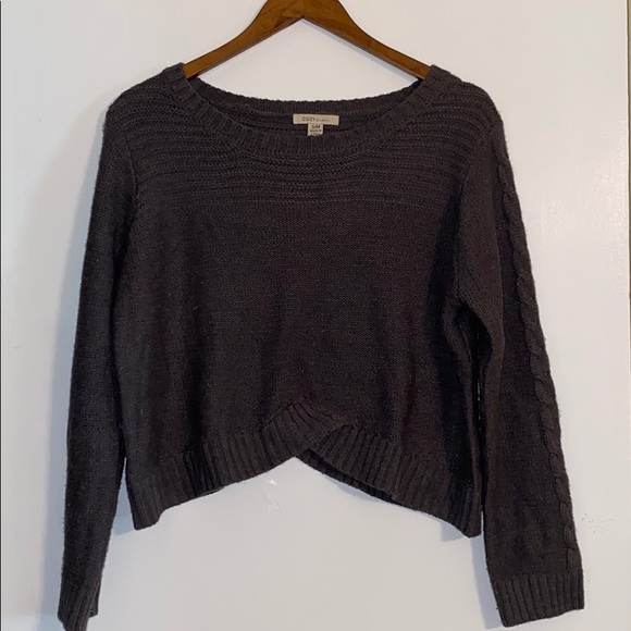 Cropped gray sweater - Picture 1 of 2